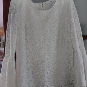 Calvin Klein lined lace top